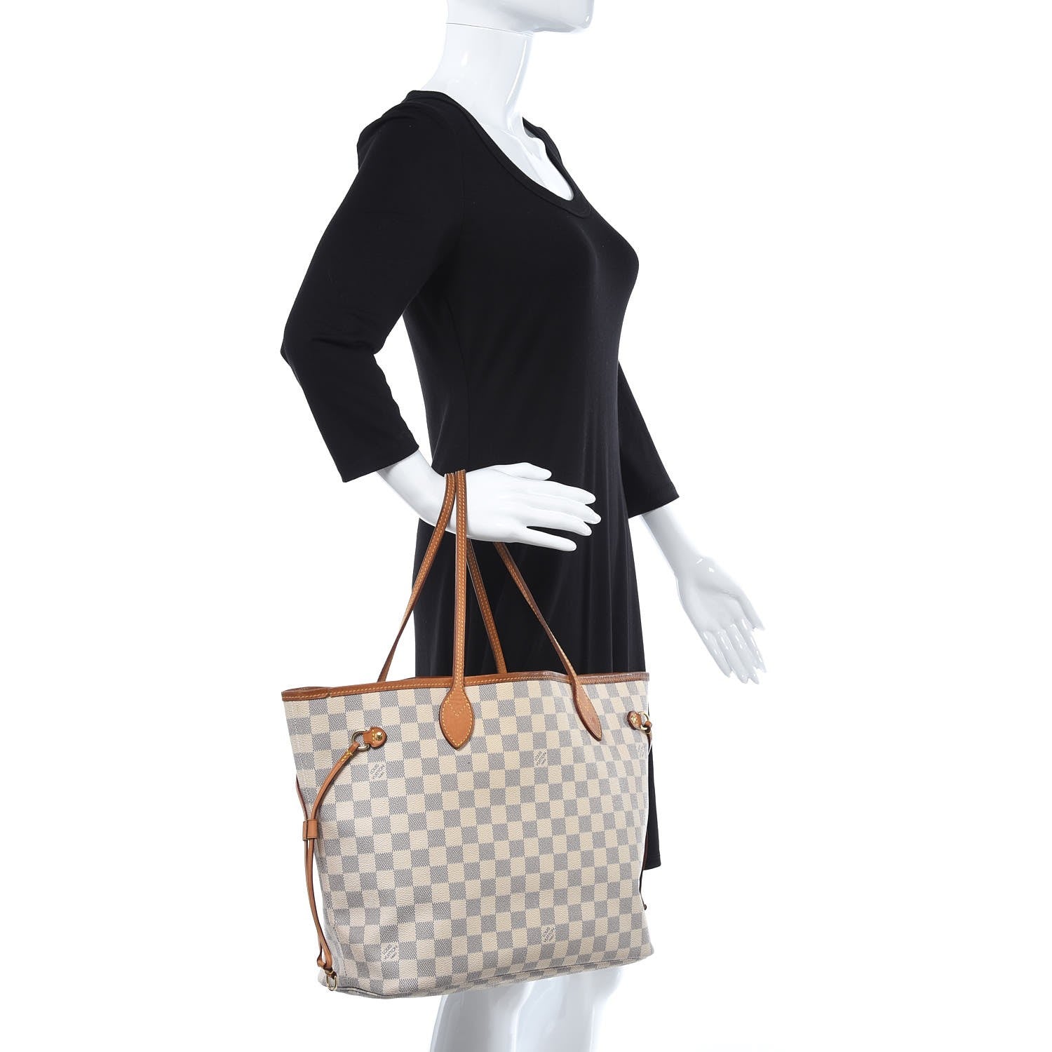 Louis Vuitton Damier Azur Neverfull MM 2 of 20