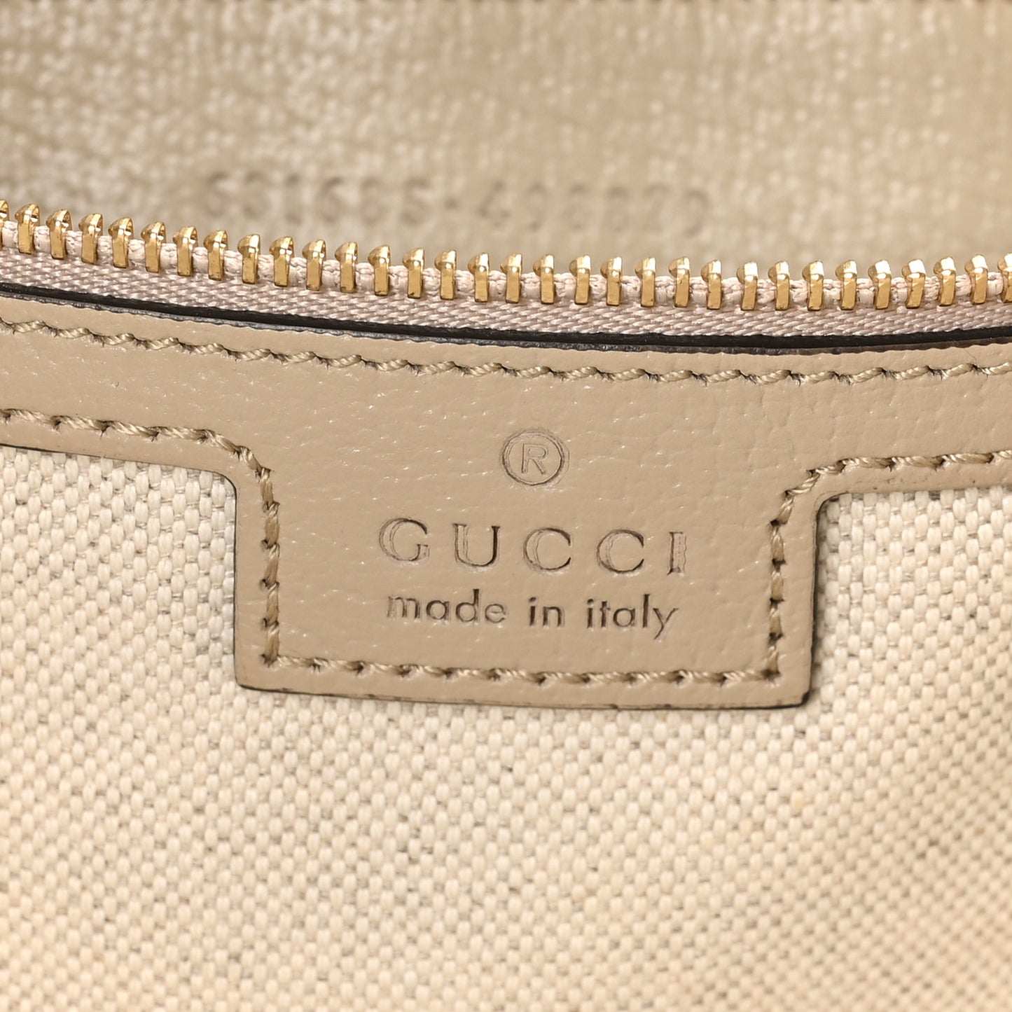 GG Supreme Monogram Textured Dollar Calfskin Web Medium Ophidia Shopping Tote Beige Mystic White Oatmeal