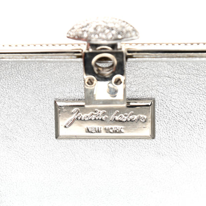 Judith Leiber Swarovski Crystal Minaudiere Clutch Silver 5 of 7