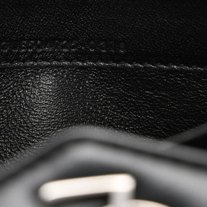 Saint Laurent Lambskin Y Quilted Monogram Large Loulou Flap Wallet Black 7 of 11