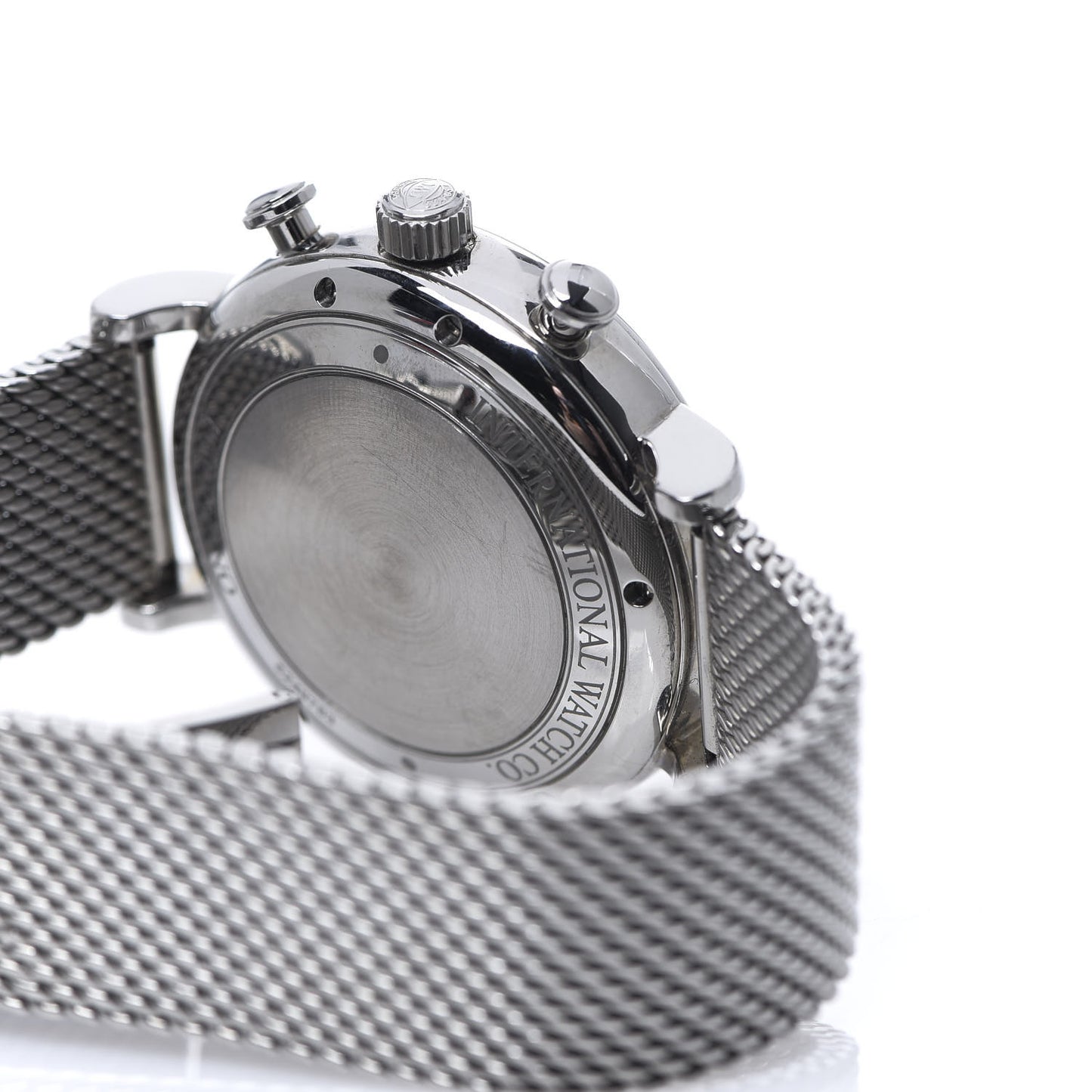 Stainless Steel 42mm Portofino Chronograph Automatic Watch Black IW391030