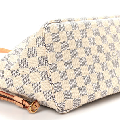 Louis Vuitton Damier Azur Neo Neverfull MM Rose Ballerine 8 of 9