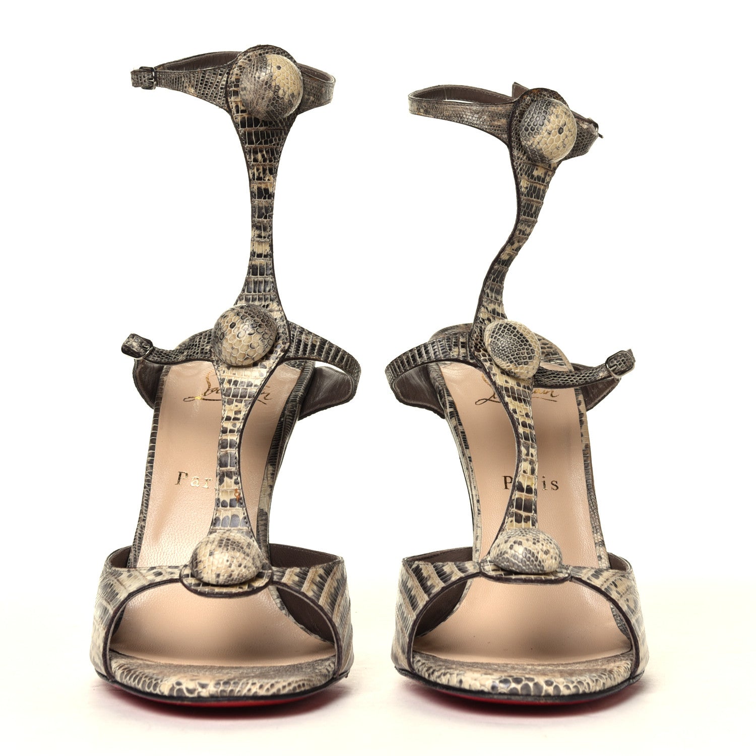 Christian Louboutin Sfilato Lizard Spartenvol 100 Pumps 40 Roccia 4 of 6