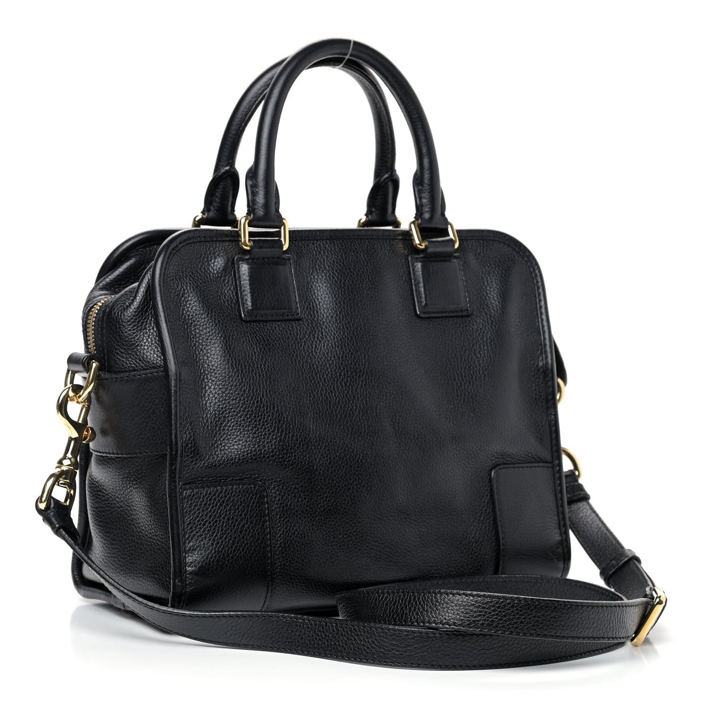 Grained Calfskin Cruz Tote Black
