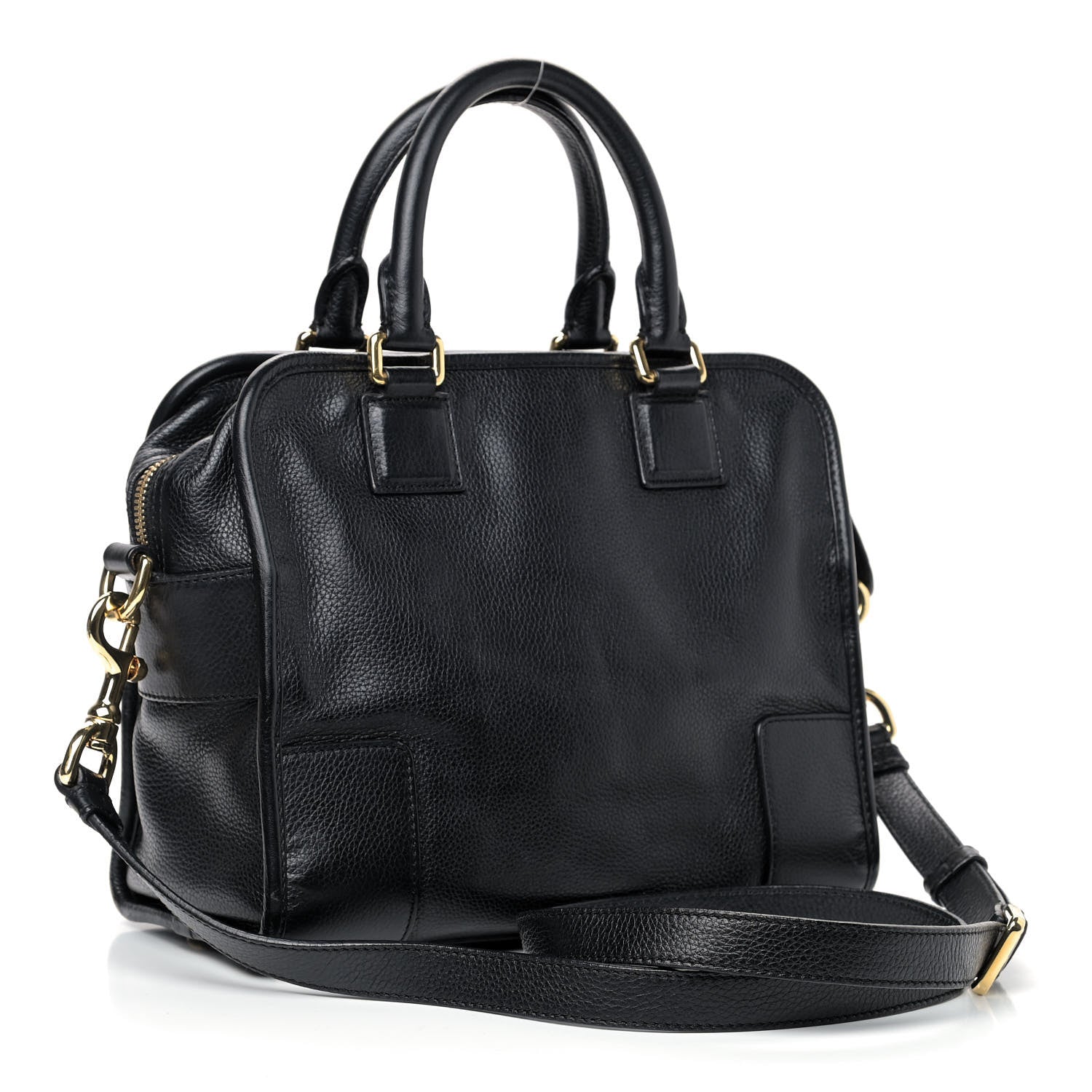 Loewe Grained Calfskin Cruz Tote Black 3 of 11