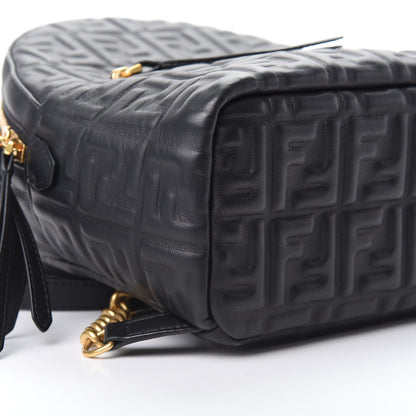 Fendi Nappa FF 1974 Embossed Mini Backpack Black 8 of 9