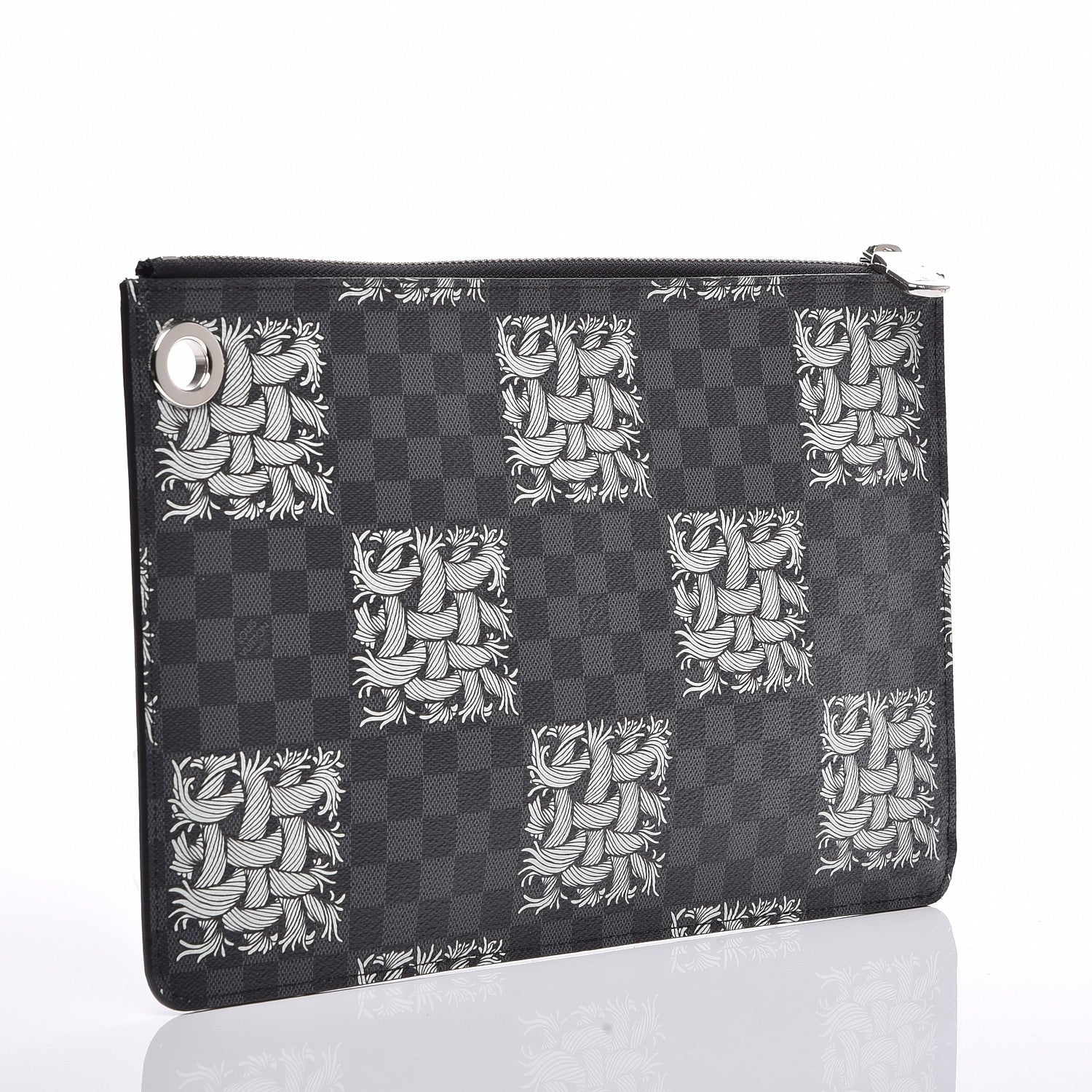Louis Vuitton Damier Graphite Rope Pochette Jour PM White 3 of 7