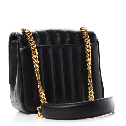 Saint Laurent Lambskin Matelasse Monogram Medium Vicky Chain Bag Black 3 of 13