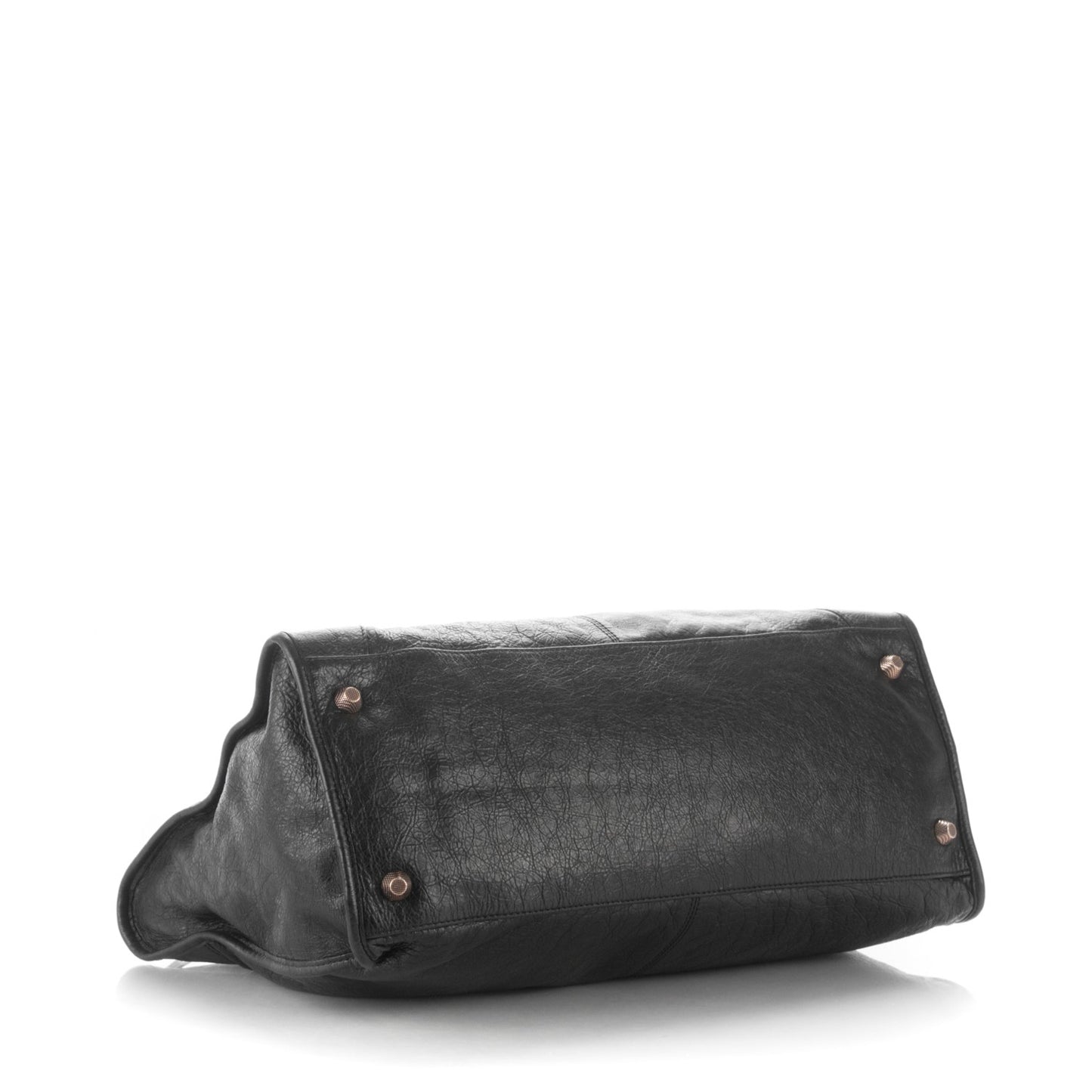 Agneau Giant 12 Rose Gold Hardware Work Black