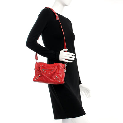 Balenciaga Agneau Giant 12 Silver Hardware Mini City Rouge Cardinal 2 of 8