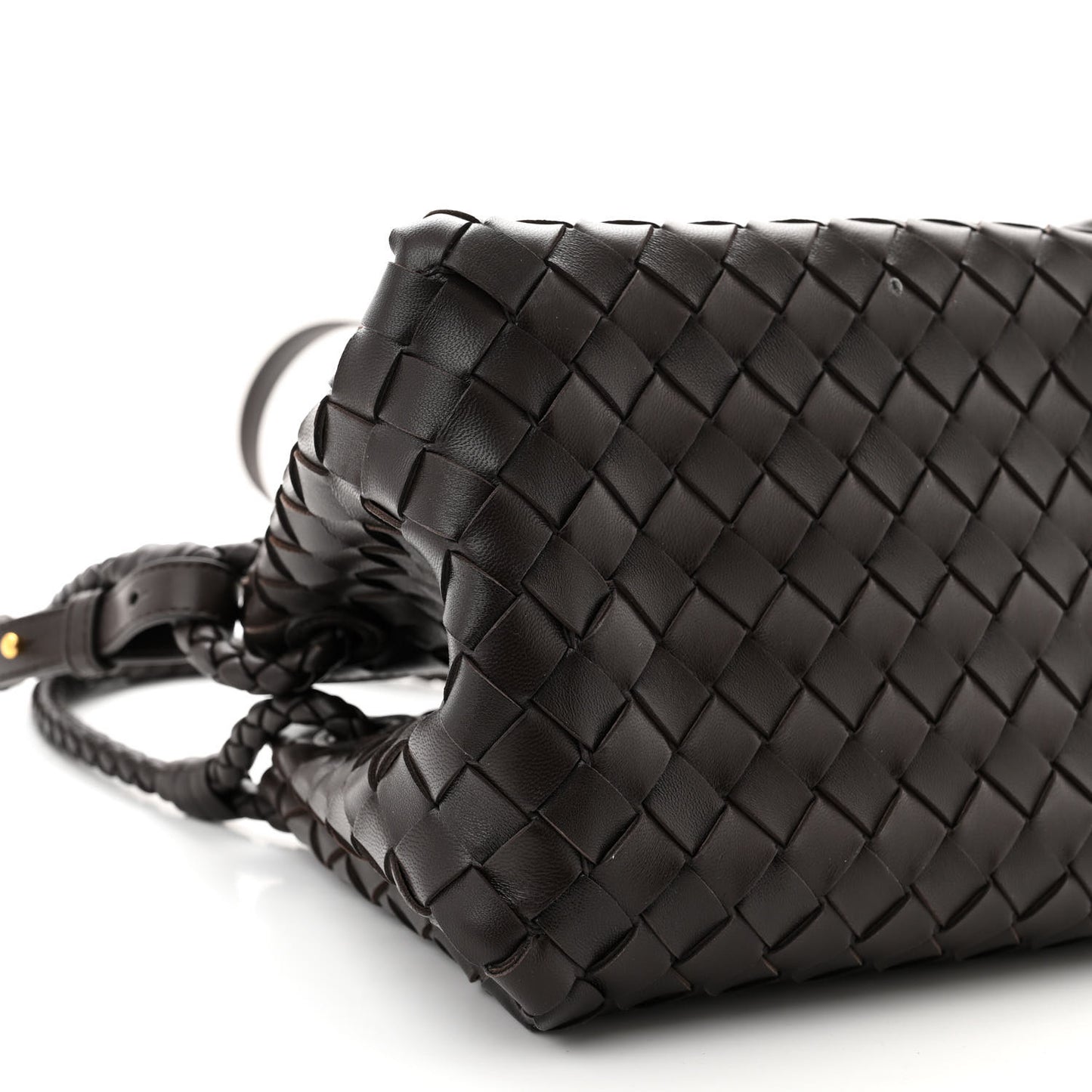 Nappa Intrecciato Small Parachute Shoulder Bag Fondant