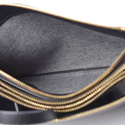 Celine Lambskin Large Trio Crossbody Bag Black 5 of 14