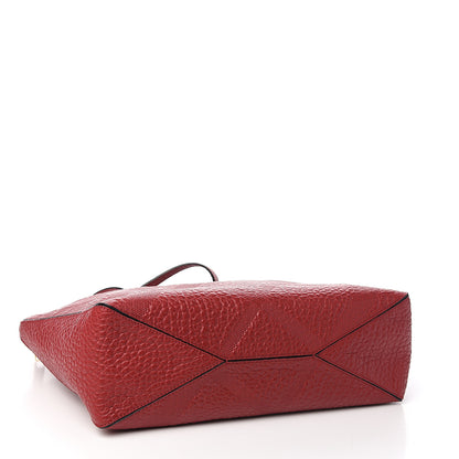 Burberry Heritage Grain Check Embossed Medium Dewsbury Tote Military Red 3 of 9