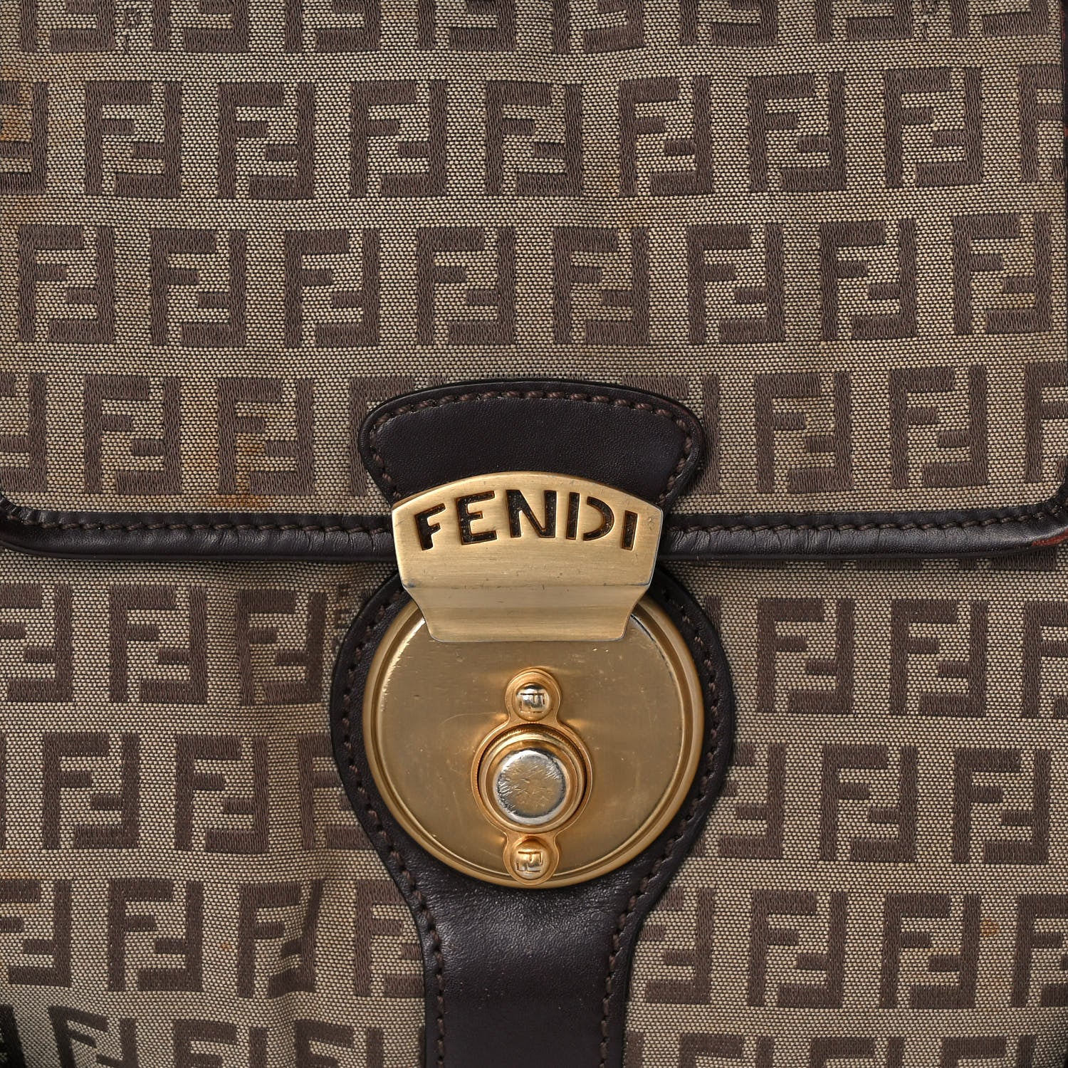 Fendi Zucchino Cuoio Ingrassato Medium Compilation Hobo Panna Salvia Moro 10 of 14