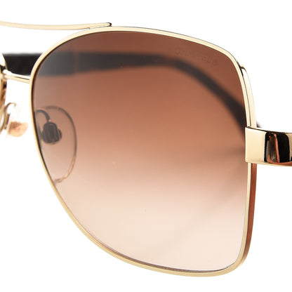 Chanel Pilot Quiltied Sunglasses 4196-Q Gold 8 of 9