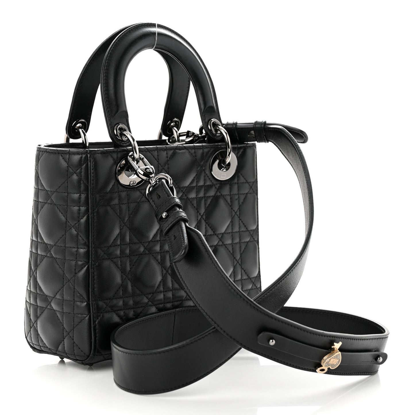 Lambskin Cannage Small My ABCDior Lady Dior Black