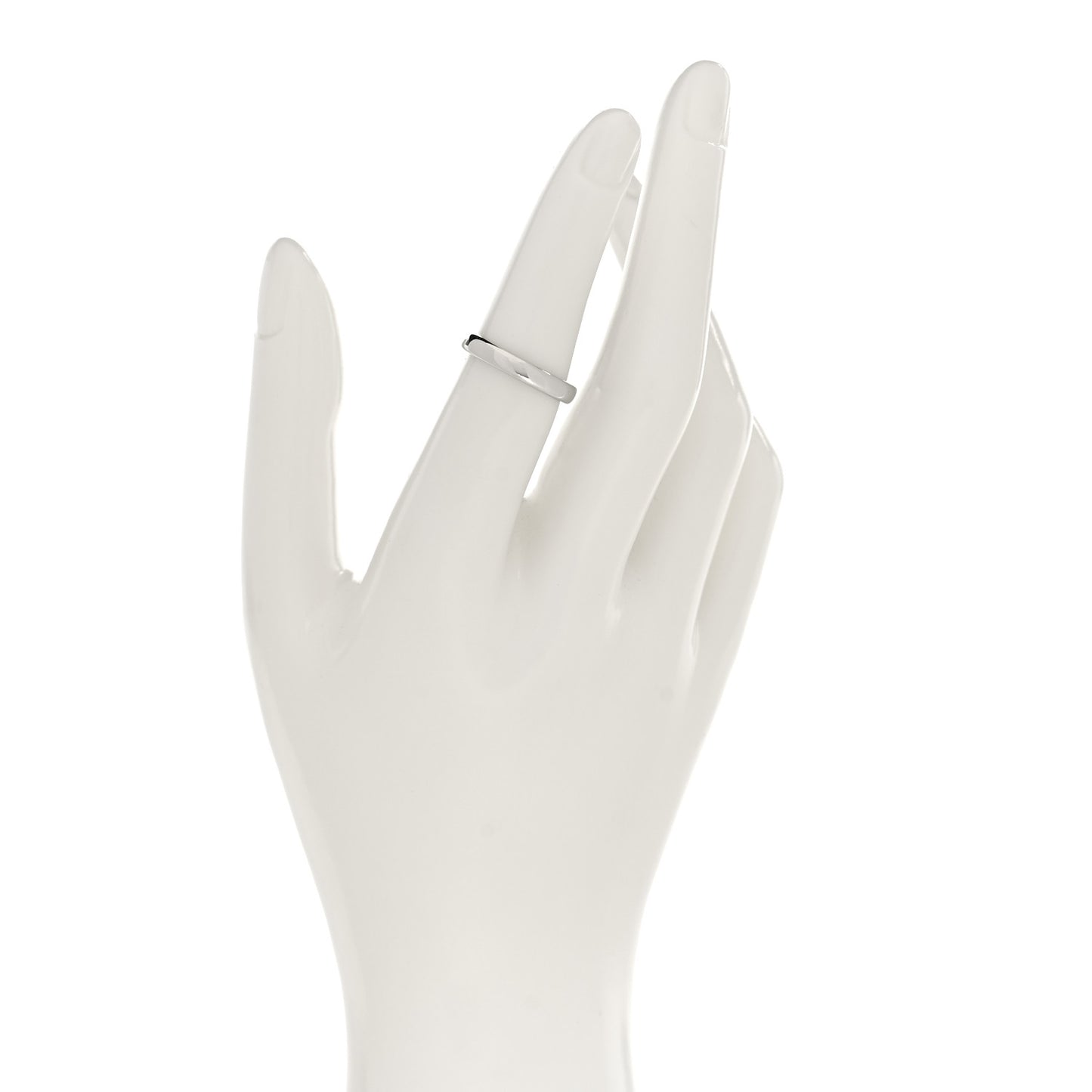 Platinum 3mm Forever Wedding Band Ring 50 5.5