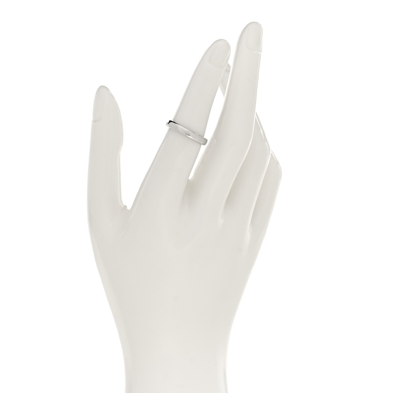 Tiffany Platinum 3mm Forever Wedding Band Ring 50 5.5 2 of 4