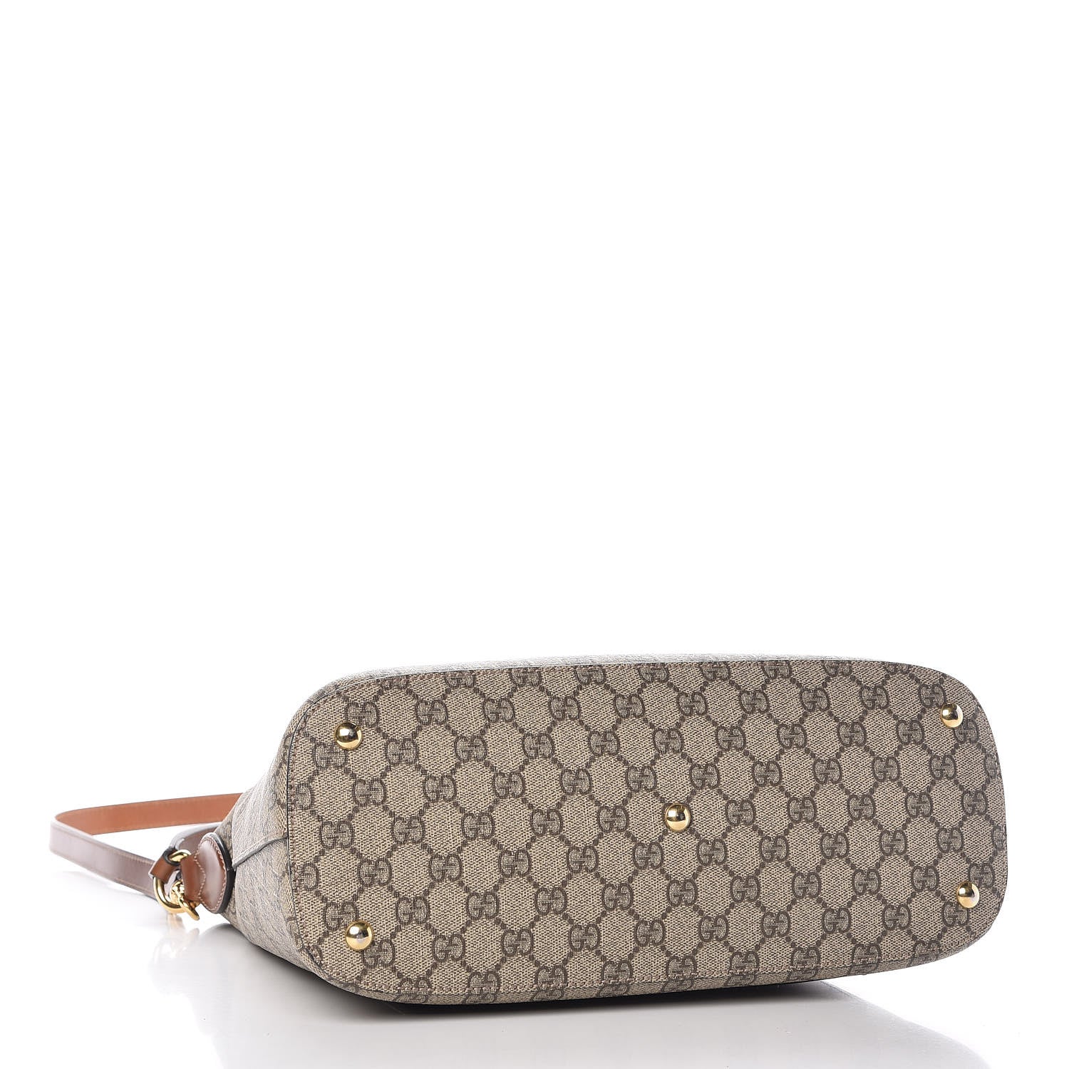 Gucci GG Supreme Monogram Linea A Hobo Brown 5 of 9