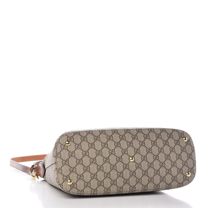 Gucci GG Supreme Monogram Linea A Hobo Brown 5 of 9