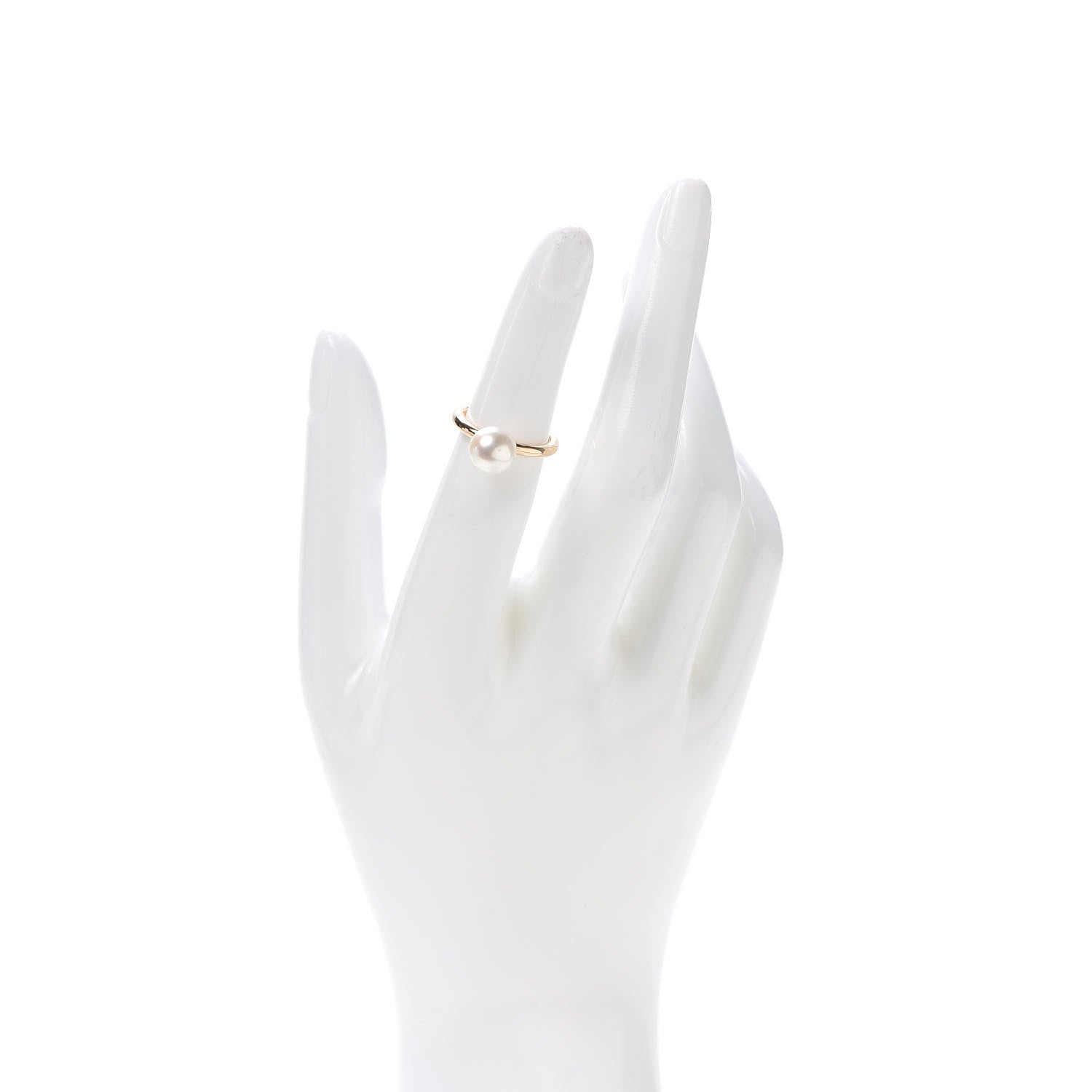 Tiffany 18K Rose Gold Pearl 8mm HardWear Ball Ring 47 4 2 of 5