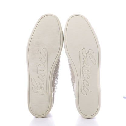 Gucci Microguccissima Womens High Top Sneakers 38.5 Off White 7 of 11
