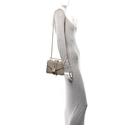 Chloe Shiny Goatskin Calfskin Mini Aby Chain Shoulder Bag Motty Grey 2 of 9