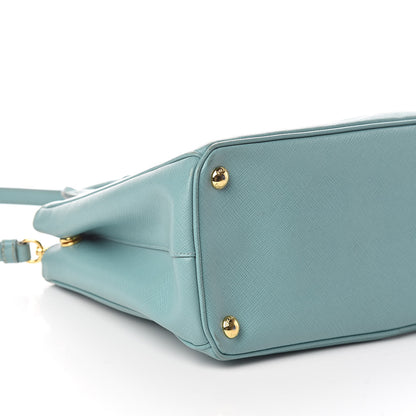 Prada Saffiano Small Galleria Double Zip Tote Anice 8 of 9