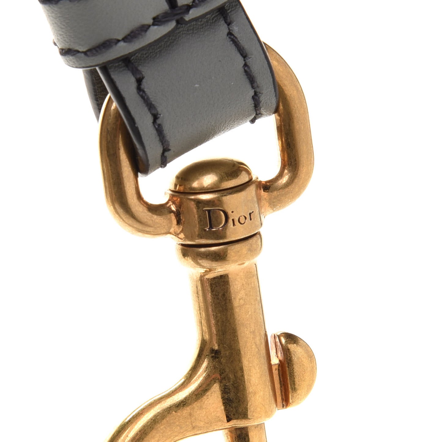 Oblique Studded Shoulder Strap Gris Multicolor