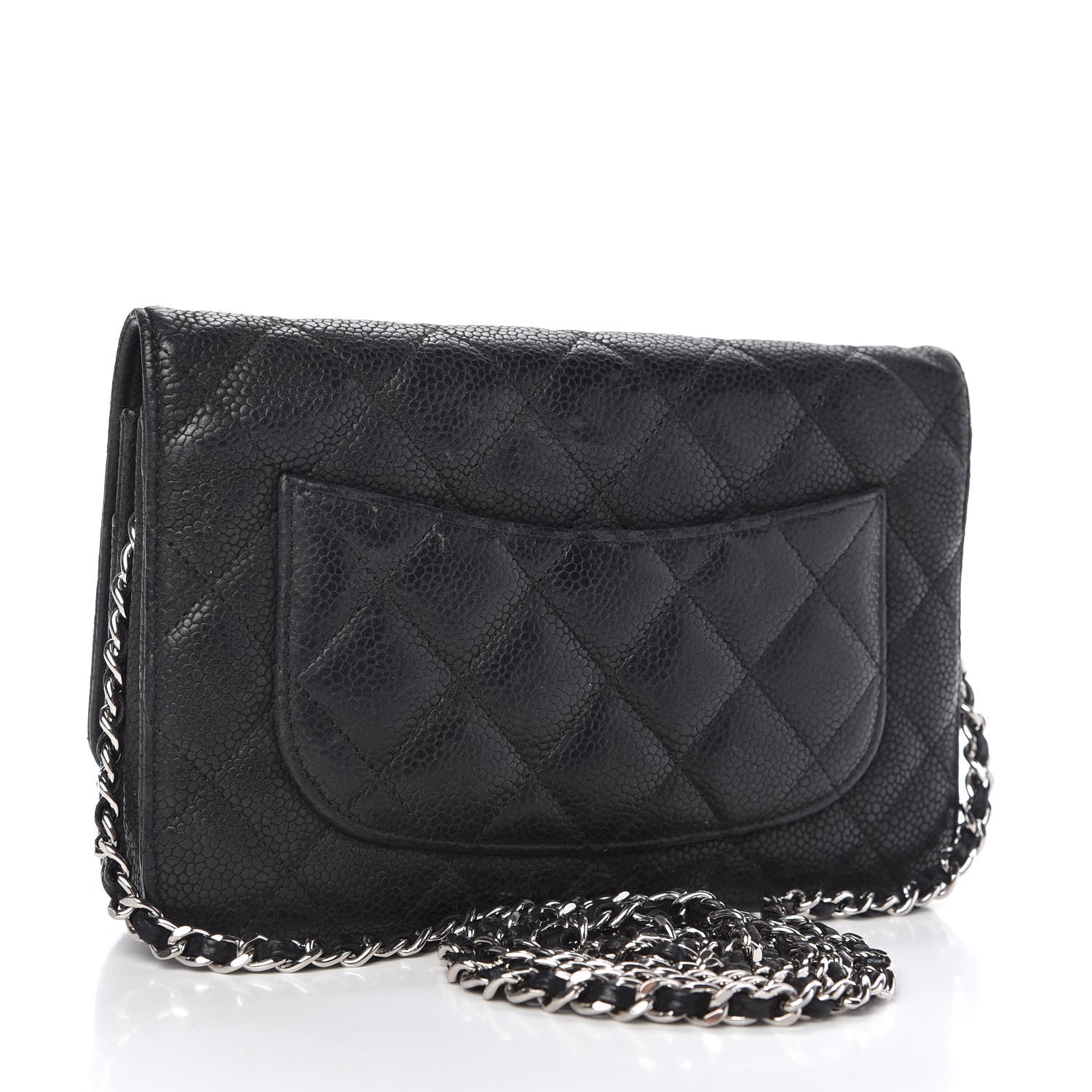 Chanel Caviar Quilted Wallet On Chain WOC Black 3 of 11