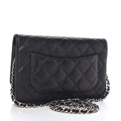 Chanel Caviar Quilted Wallet On Chain WOC Black 3 of 11