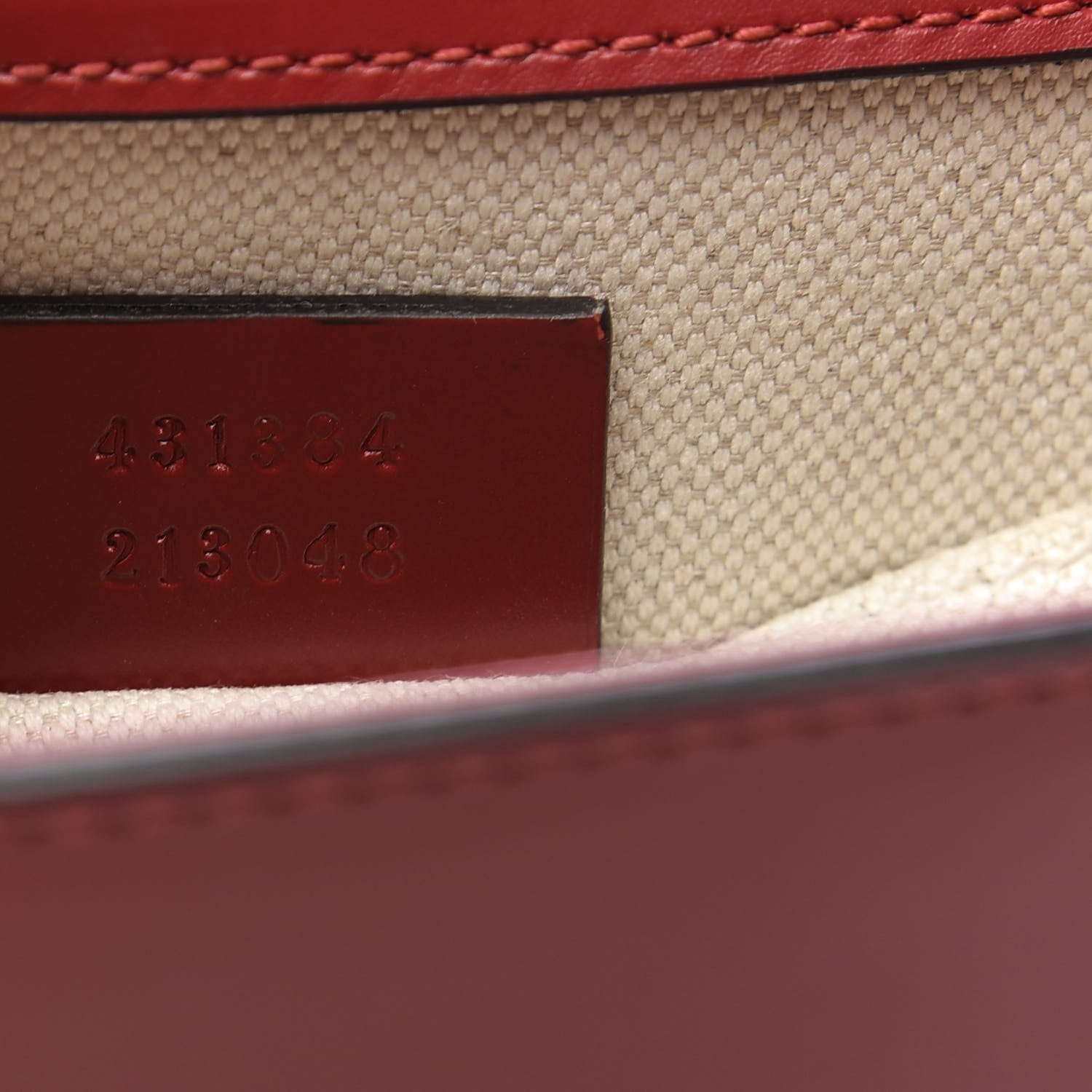 Gucci Knight Calfskin Small GG Marmont Chain Handle Bag Hibiscus Red 8 of 9