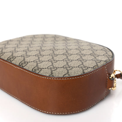 Gucci GG Supreme Monogram Cuoio Toscano Mini Chain Shoulder Bag Beige Ebony Cuir 8 of 8