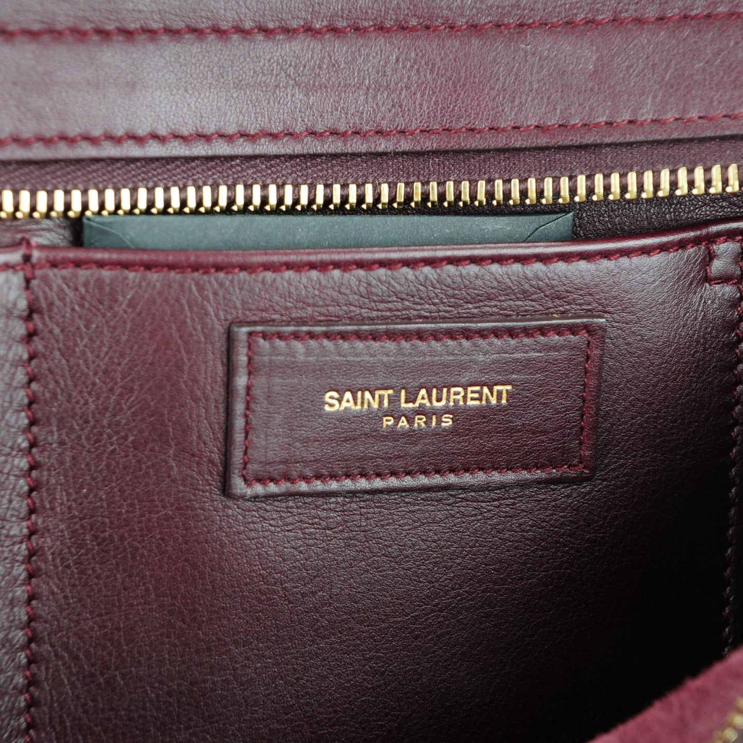 Calfskin Small Classic Y Cabas Bordeaux