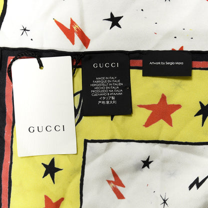 Gucci Silk Magician Print Square Scarf Multicolor 3 of 4