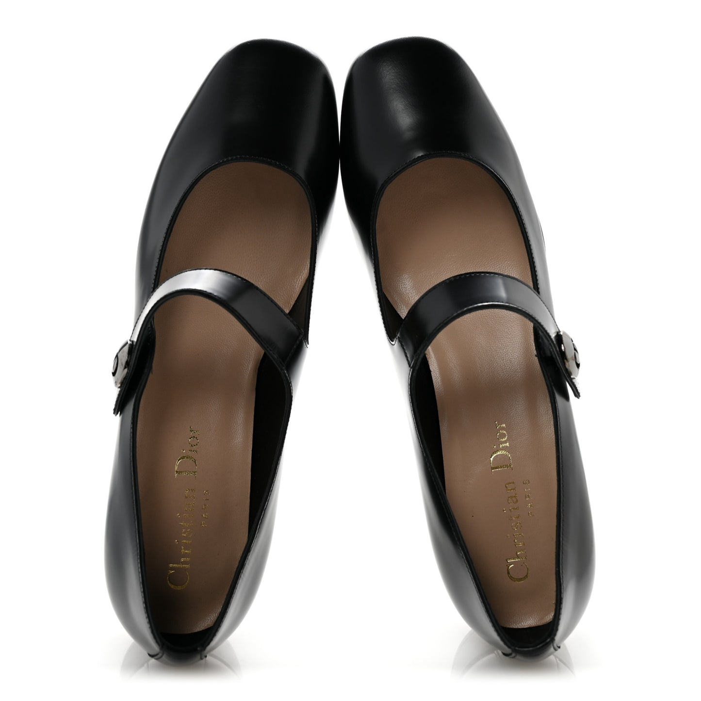 Brushed Calfskin Uniform 30mm Pumps 36.5 Black