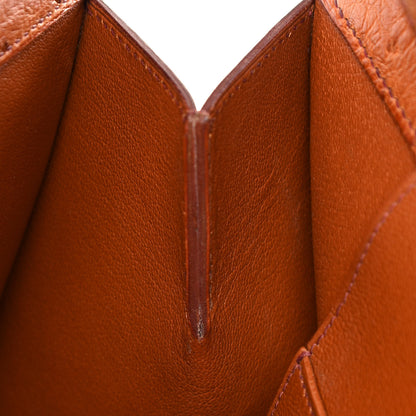 Hermes Ostrich Muzo Shoulder Bag Gold 11 of 12