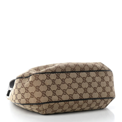 Gucci Monogram Medium New Ladies Web Hobo Dark Brown 4 of 10
