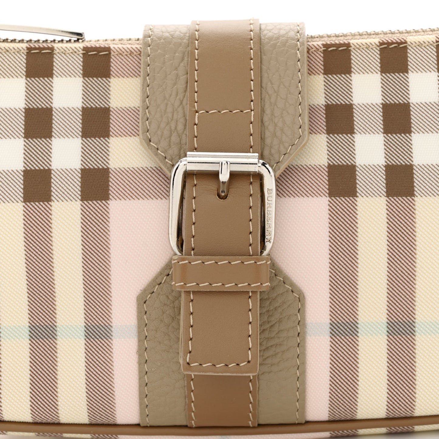 Candy Check Buckle Shoulder Bag