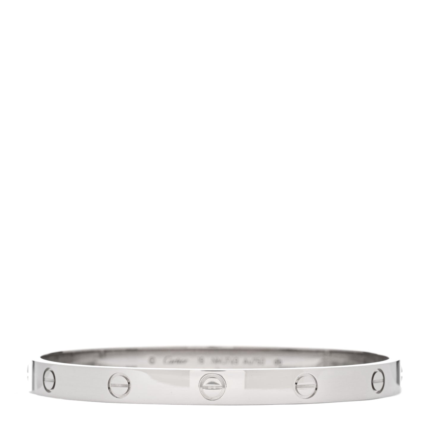 18K White Gold LOVE Bracelet 19