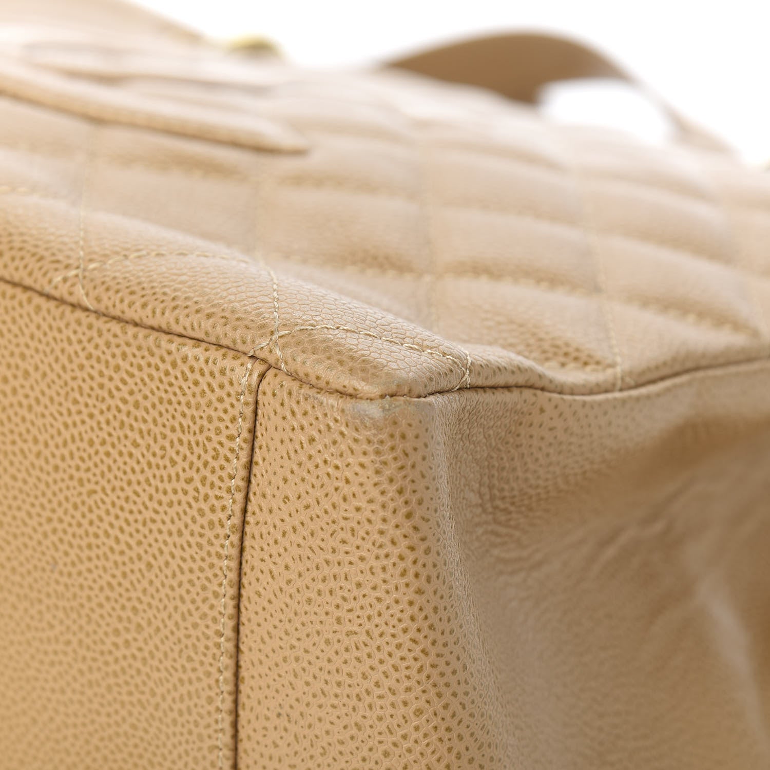 Chanel Caviar Quilted Grand Shopping Tote GST Beige 8 of 11