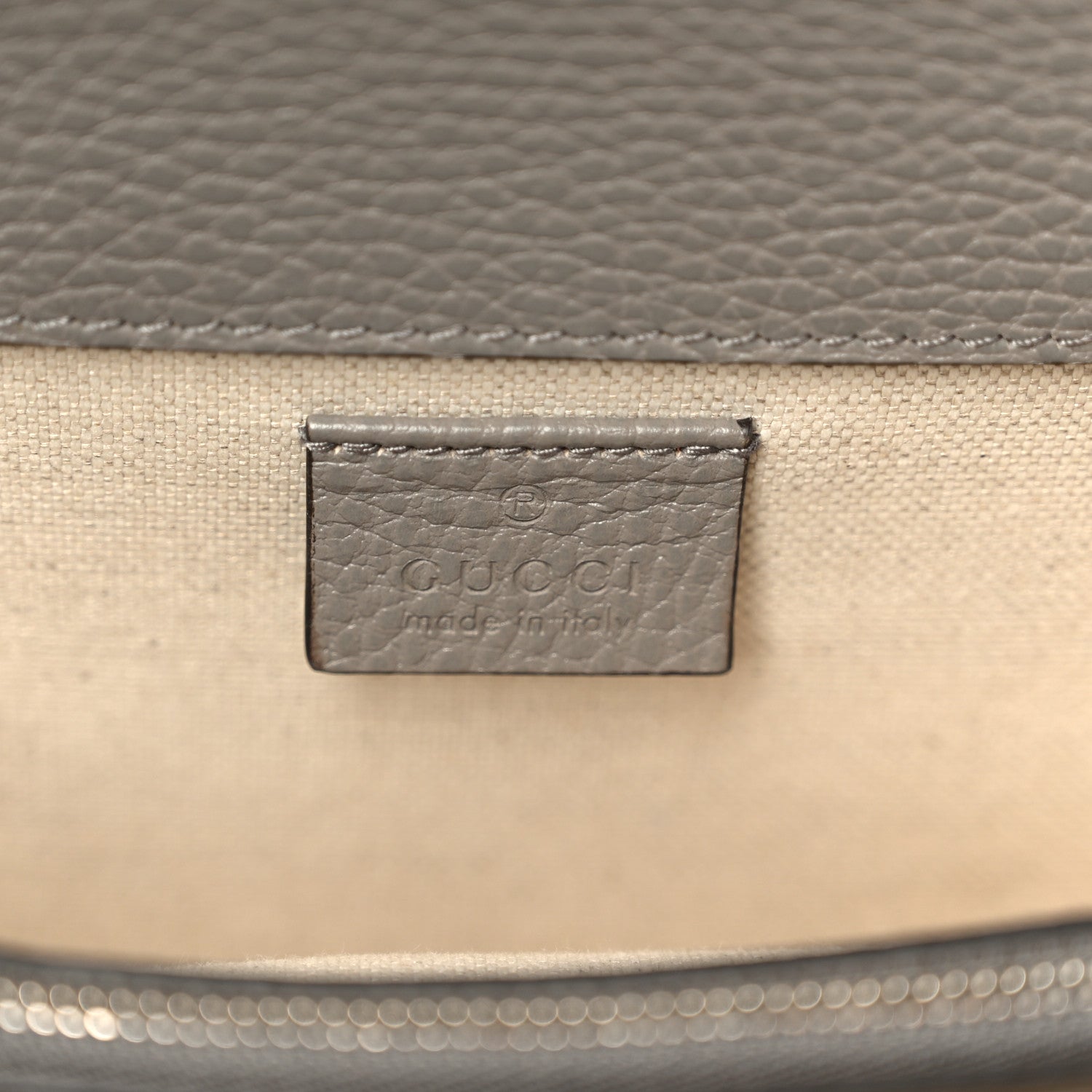 Gucci Pebbled Calfskin Small Dionysus Shoulder Bag Dusty Grey 7 of 12