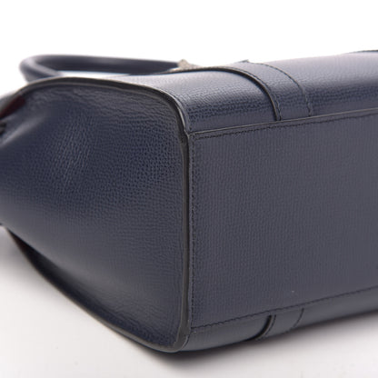 Mulberry Small Classic Grain Mini Bayswater Zip Tote Navy 9 of 10