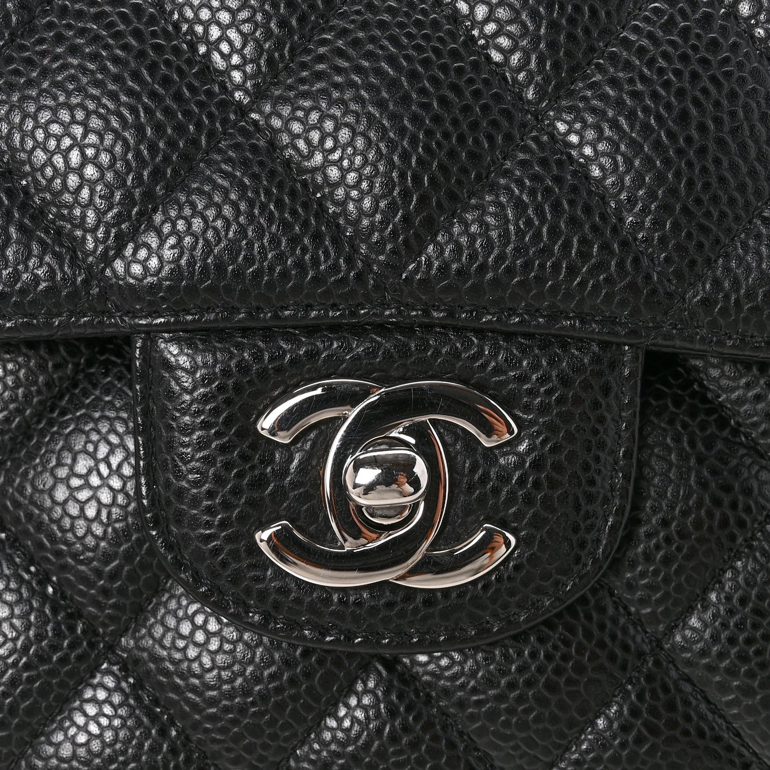 Chanel Caviar Quilted Medium Double Flap Black 11 of 11
