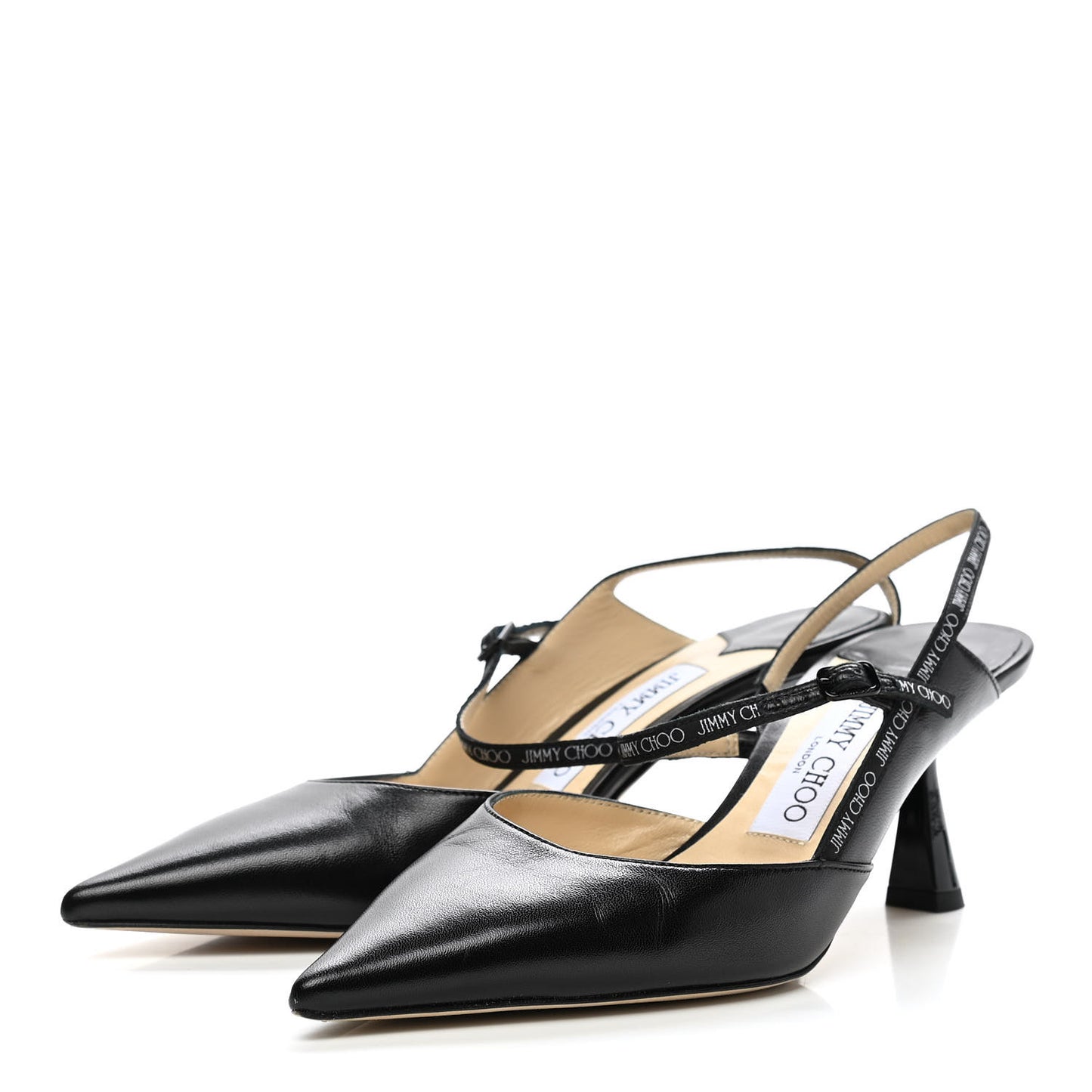 Nappa Ray Slingback Pumps 37 Black