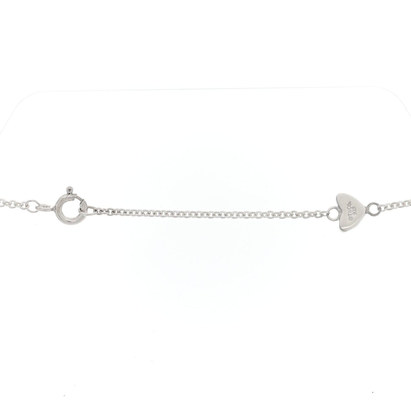 Sterling Silver Heart Lariat Necklace