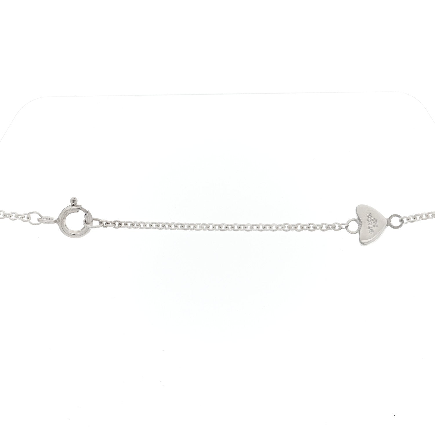 Tiffany Sterling Silver Heart Lariat Necklace 4 of 4