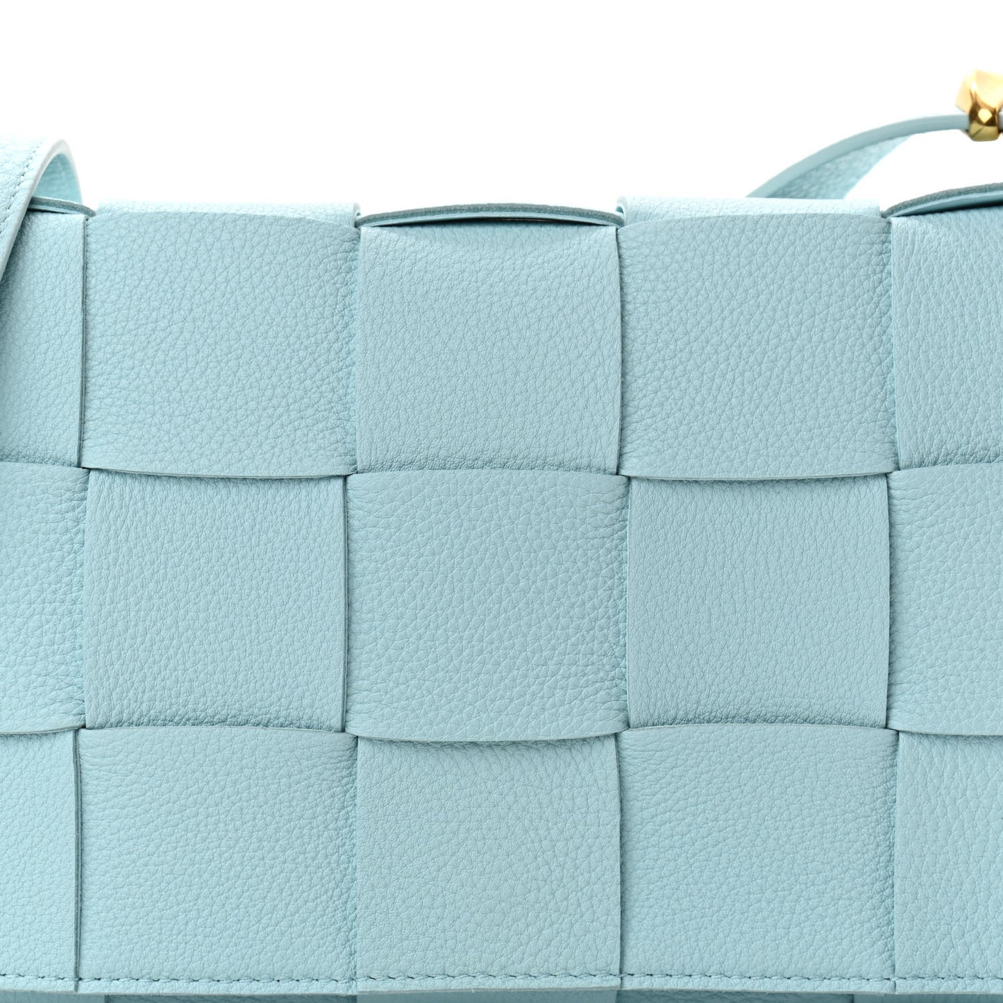 Calfskin Maxi Intreccio Cassette Bag Pale Blue