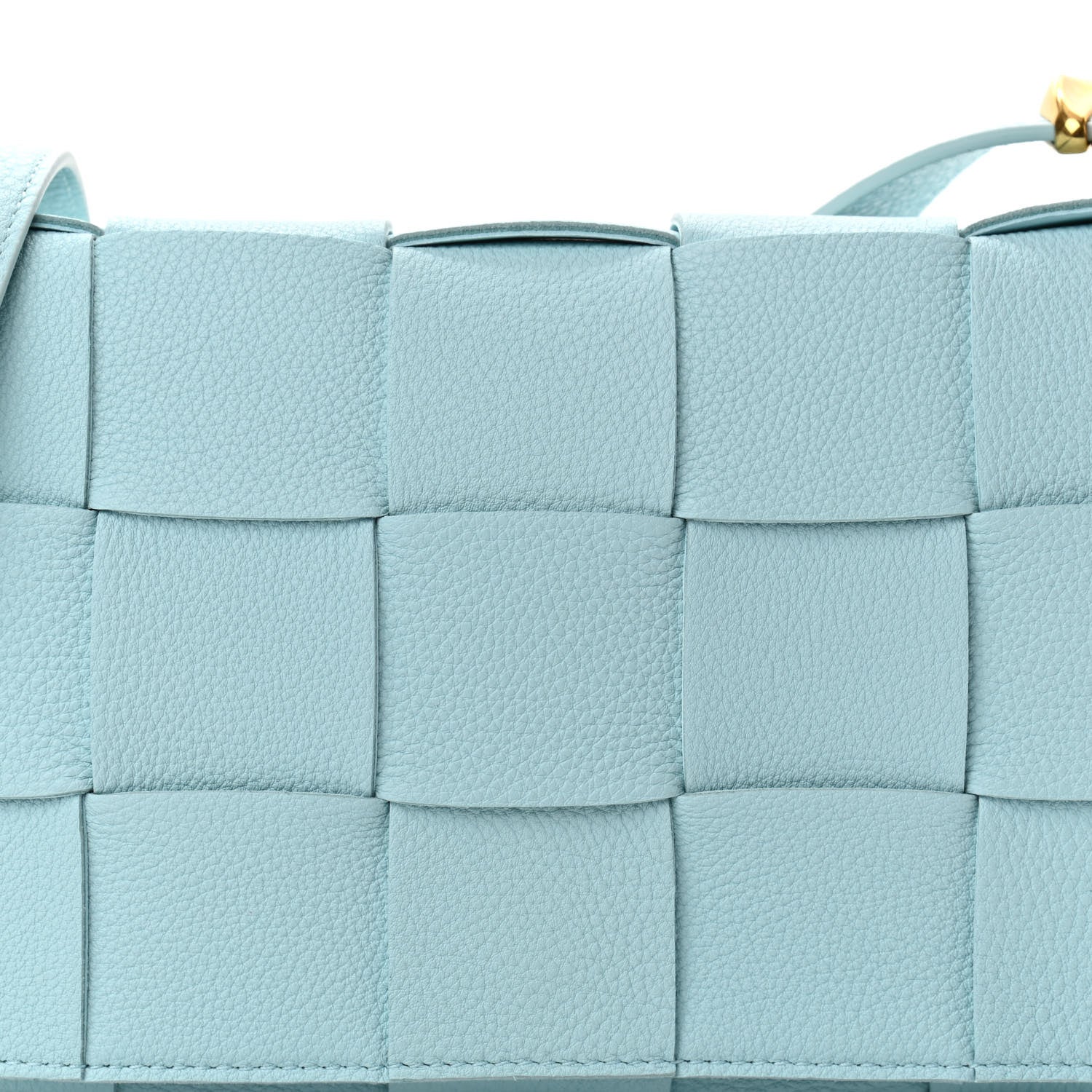 Bottega Veneta Calfskin Maxi Intreccio Cassette Bag Pale Blue 7 of 9