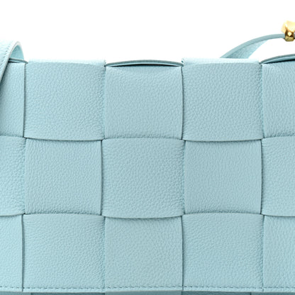 Bottega Veneta Calfskin Maxi Intreccio Cassette Bag Pale Blue 7 of 9
